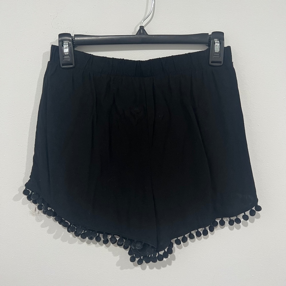 Black flowy shorts